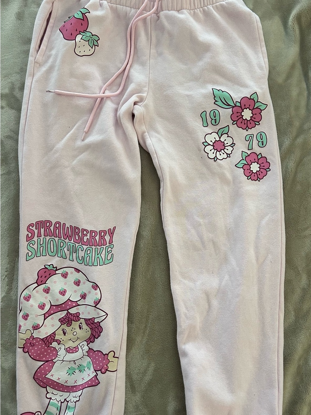 Strawberry Shortcake Pink Graphic Track Joggers
